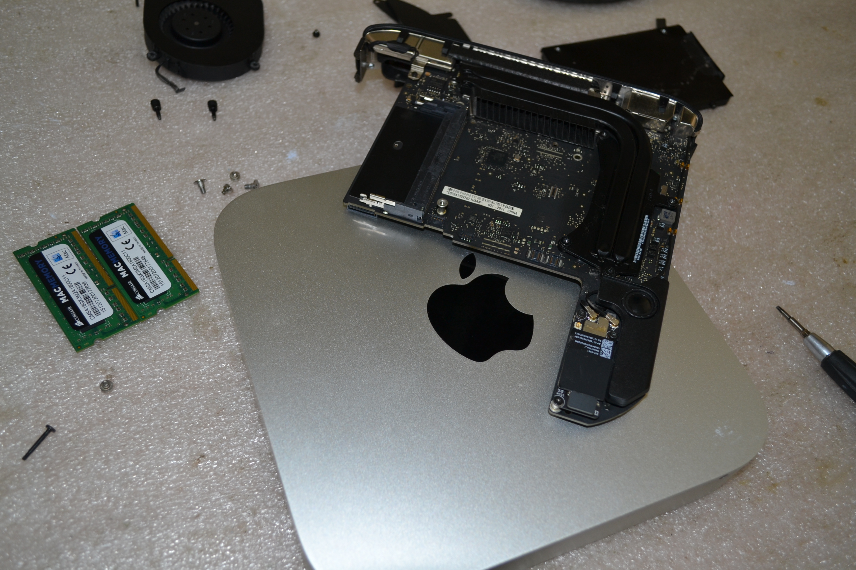 Замена видеокарты Mac Mini AppleFine